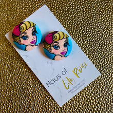 Load image into Gallery viewer, Bangerang Babes Button Earring
